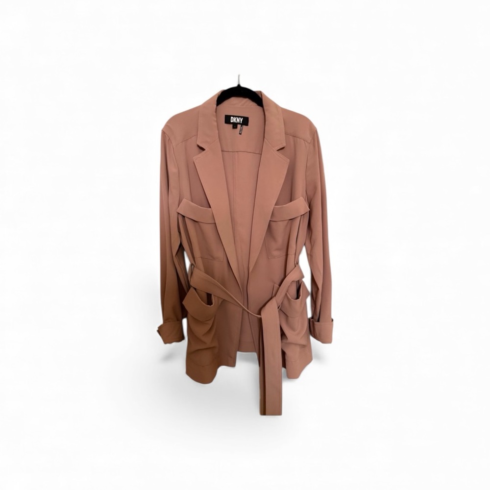DKNY Women's Blazer in Soft Tan - Picture 2 of 9